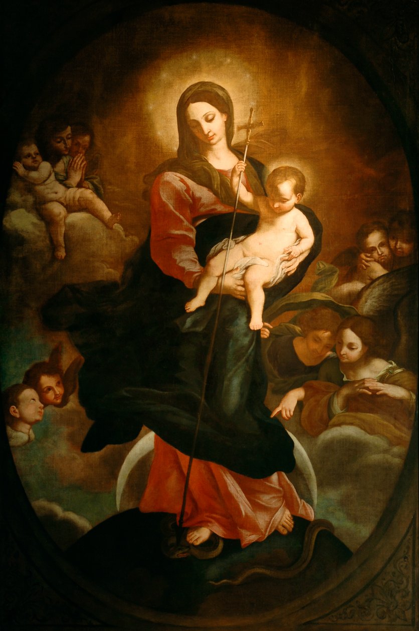 Den ubesmittede undfangelse, ca. 1680-1700 () af Italian School