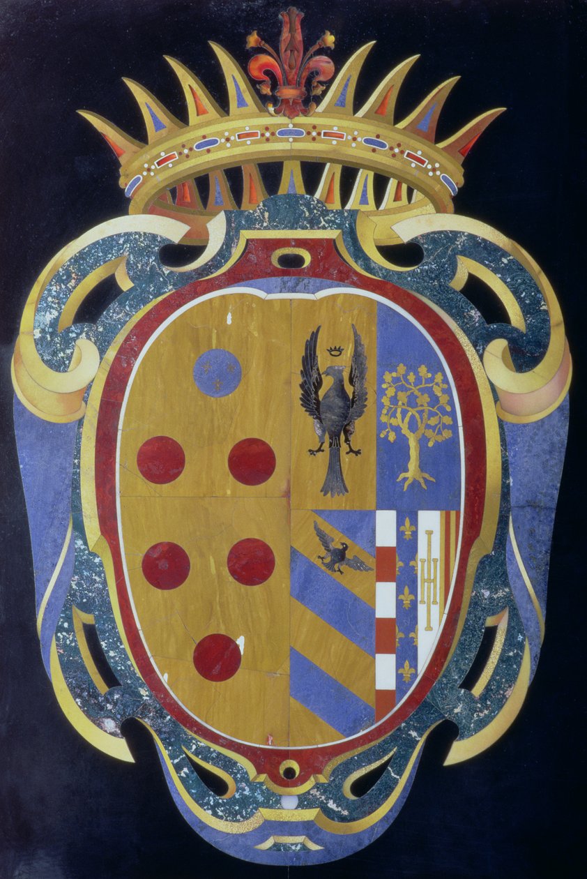 Medici-Lorenas våbenskjold, ca. 1638 af Italian School