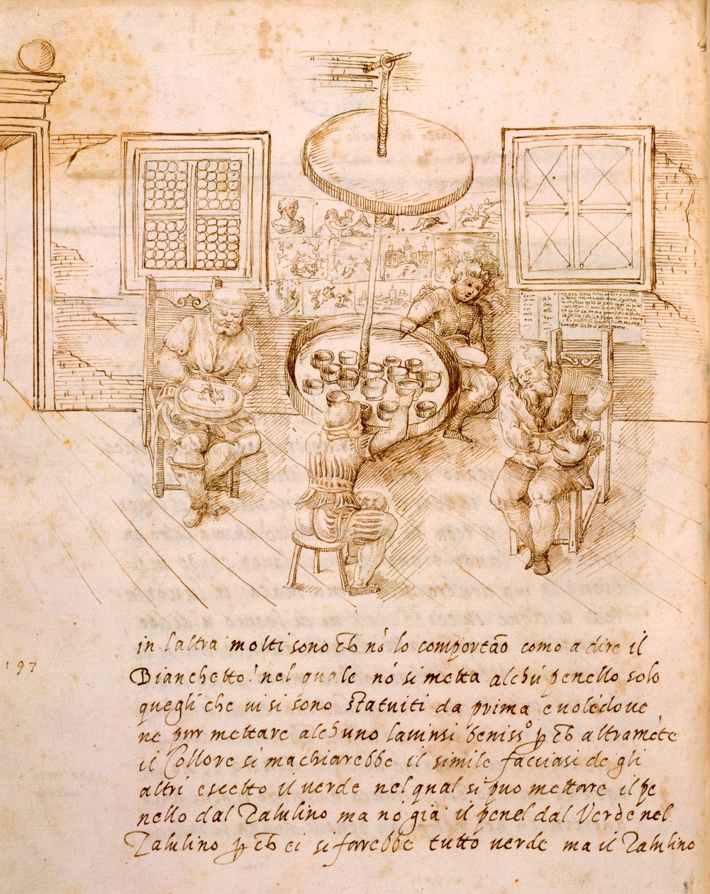 Den gamle kunst at fremstille fartøjer, i, 1589 af Italian School