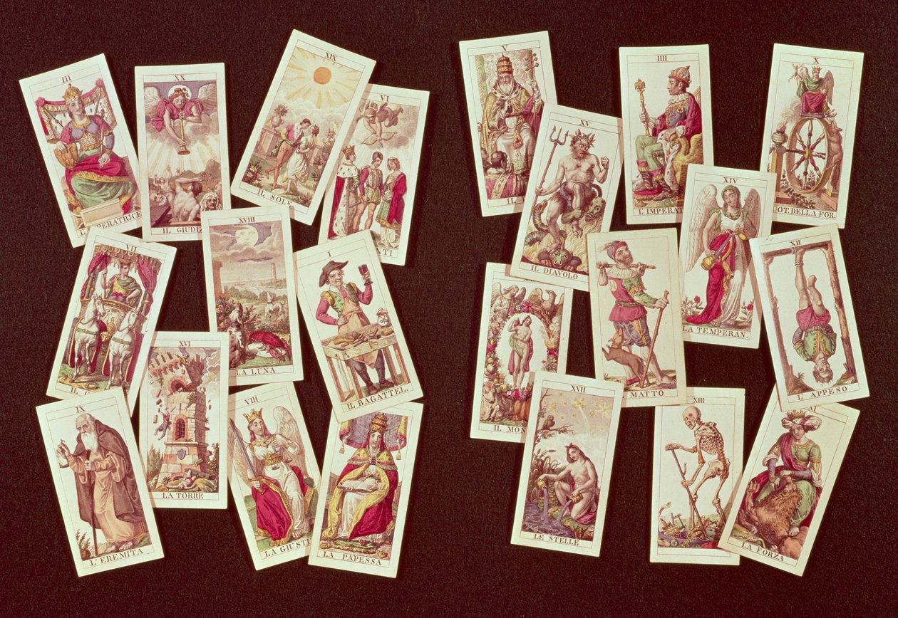 Tarotkortene fra Major Arcana af Italian School