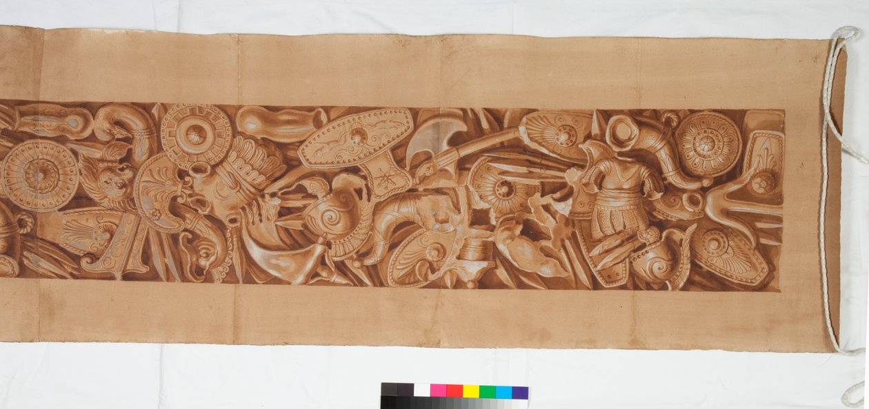 Three Drawings after the Antique, ca. 1750 (penseltegning forhøjet i brun vask over svag angivelse i sort kridt) af Italian School