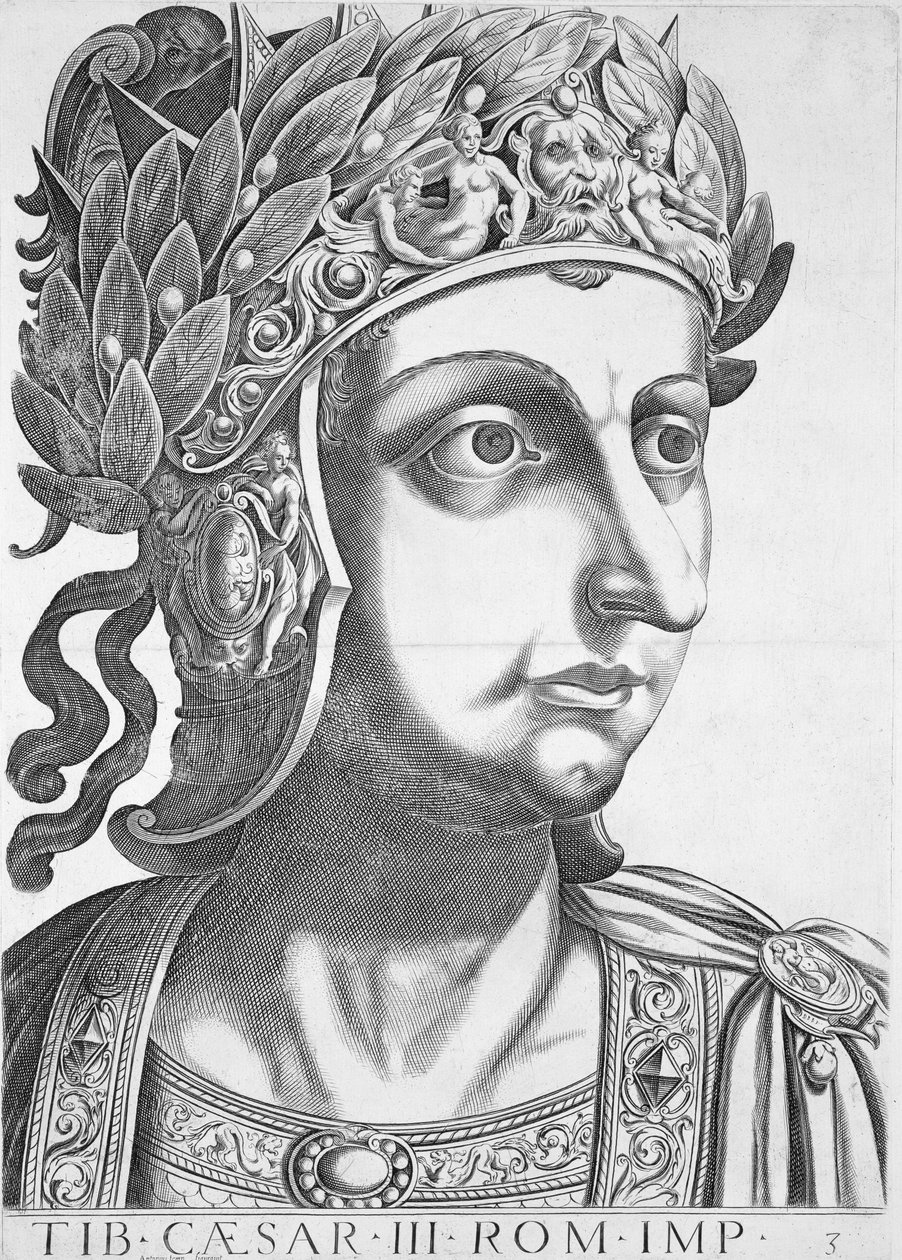 Tiberius Cæsar (42 f.Kr.-37 e.Kr.), 1596 af Italian School