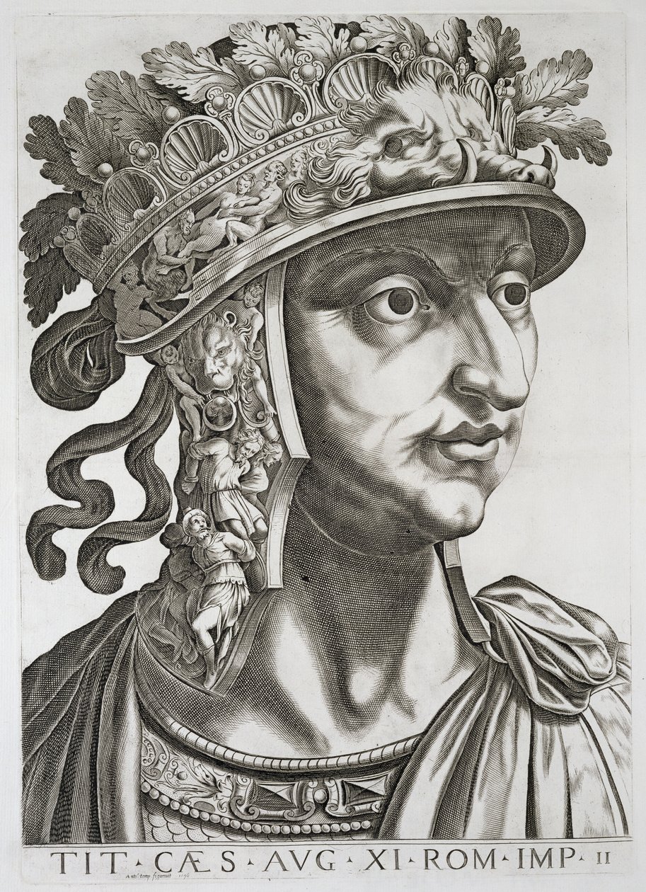 Titus Cæsar (39-81 e.Kr.), 1596 af Italian School