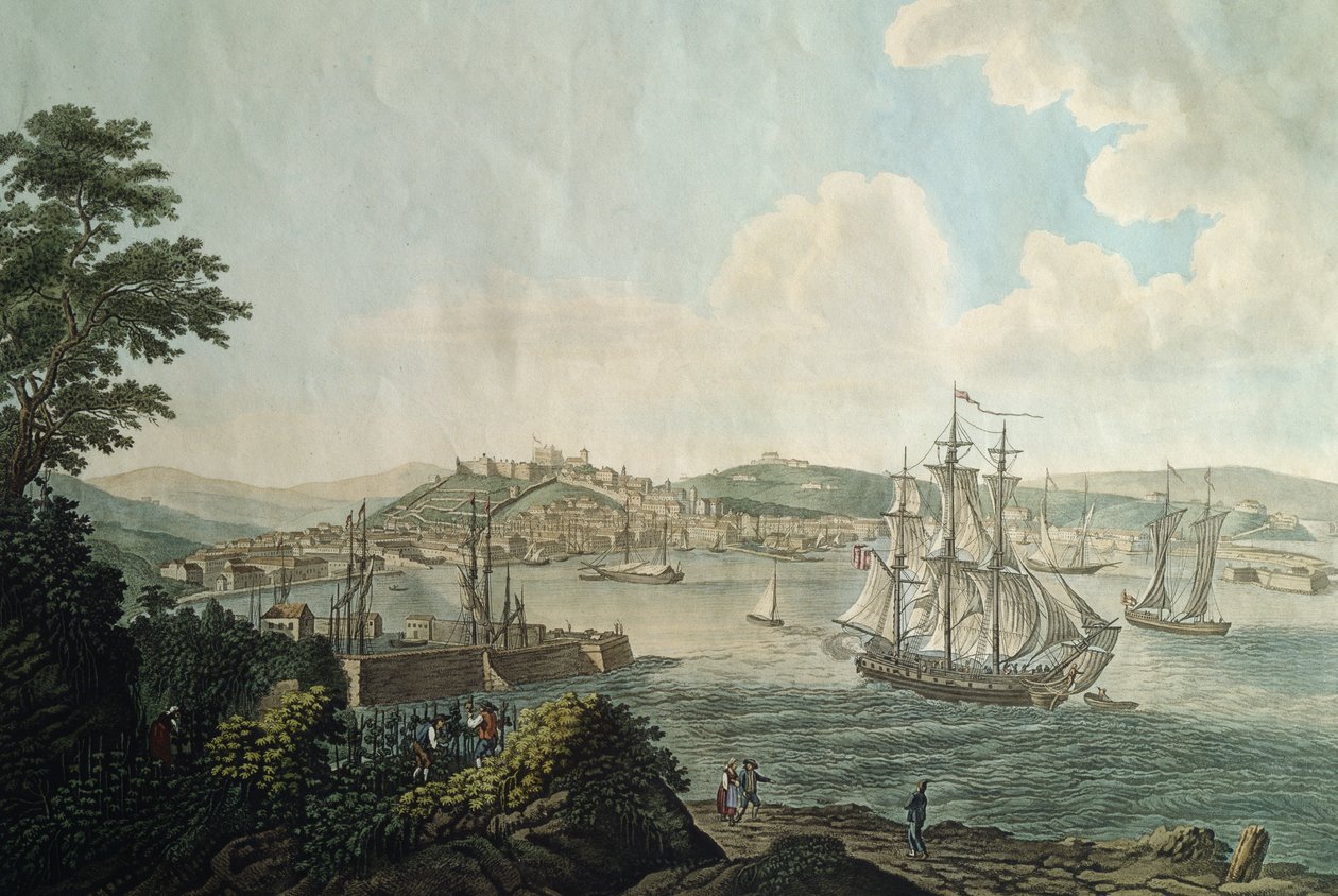 Trieste by og dens frihavn, Italien af Italian School