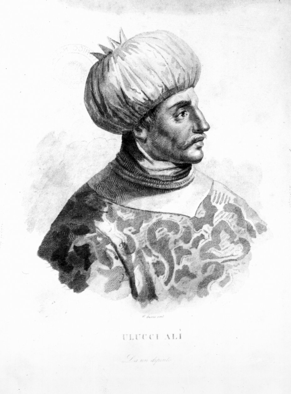 Ulucci Ali (d.1587) den tyrkiske pirat af Italian School