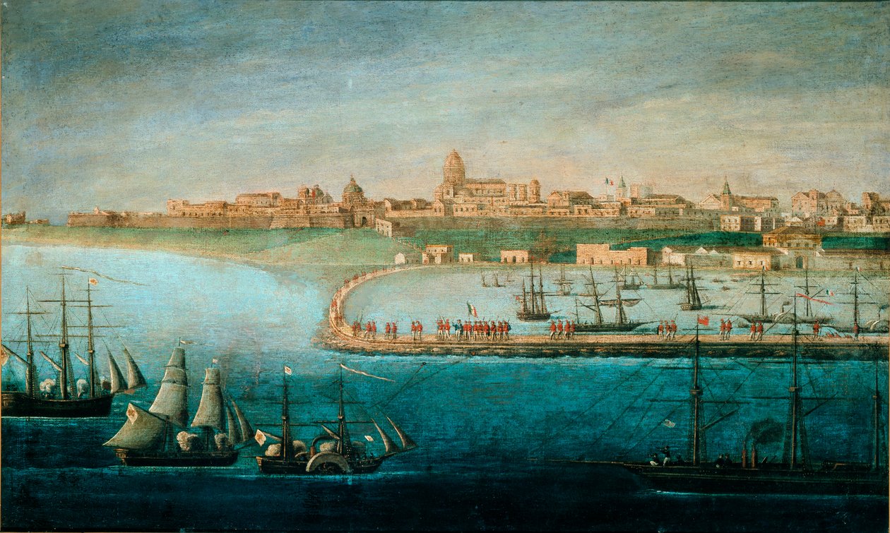 Italiens enhed: De tusindes ekspedition, landgangen i Marsala af Italian School