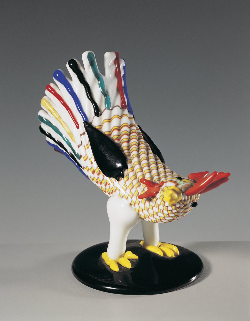 Vase i form af en hane, Murano, Venedig, Veneto, Italien af Italian School