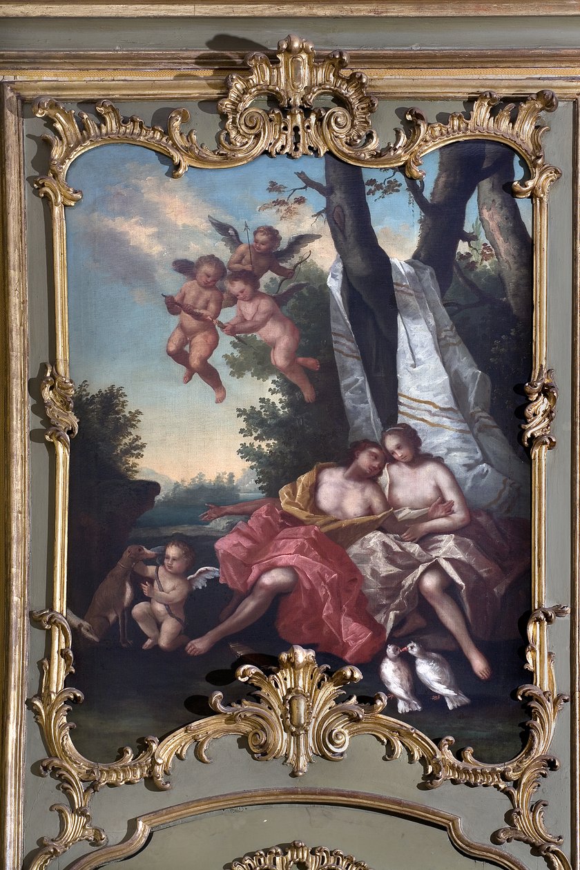 Venus og Adonis af Italian School