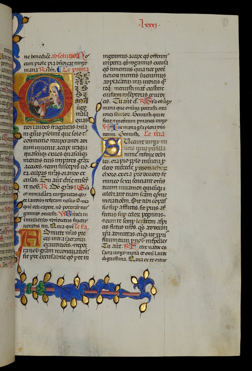 Jomfru og barn af Italian School