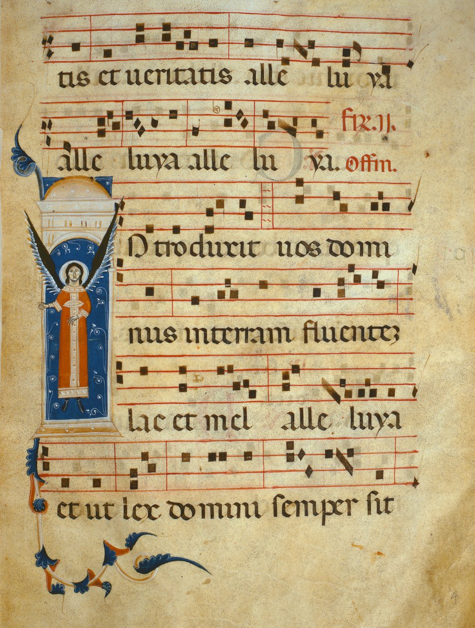 fol 4v. Gradual, c.1260 af Italian School