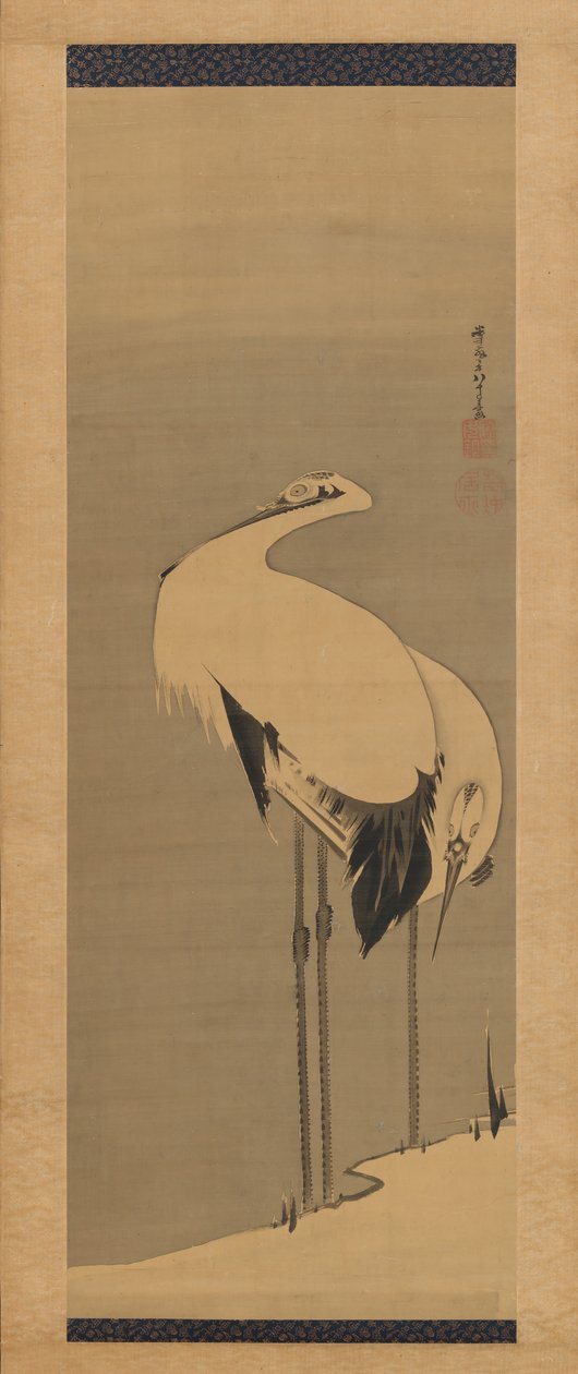 To Traner, 1795. af Ito Jakuchu