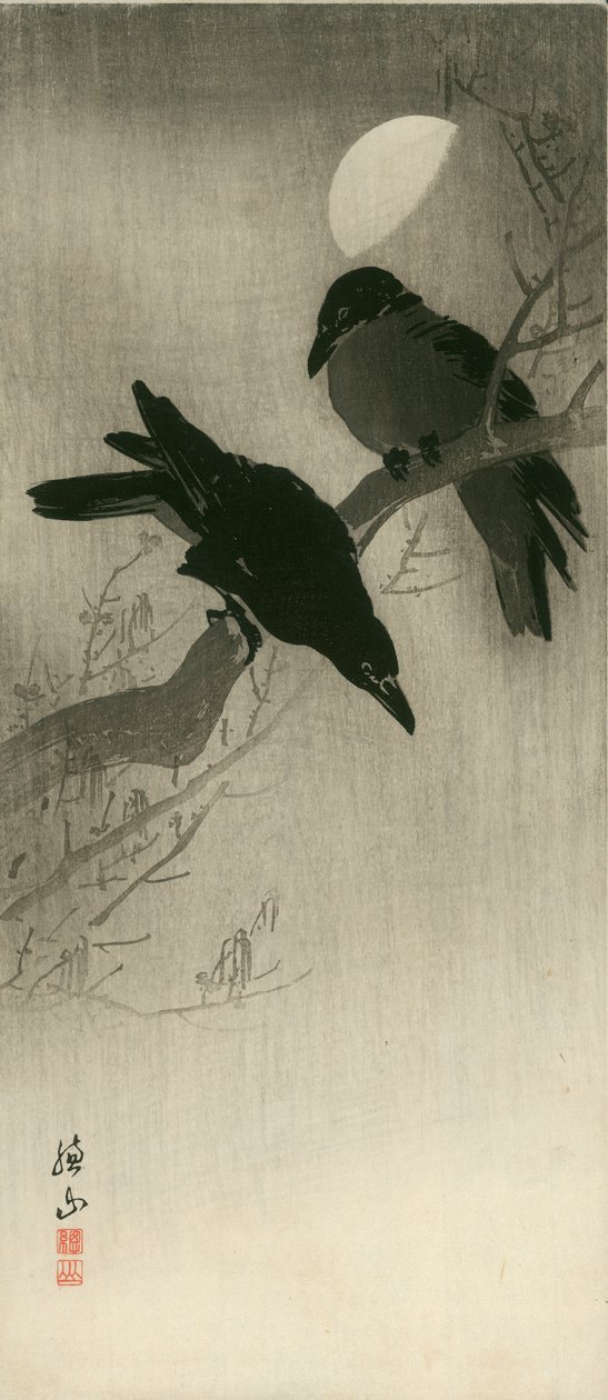 To ravne, ca. 1920 (træsnit) af Ito Sozan
