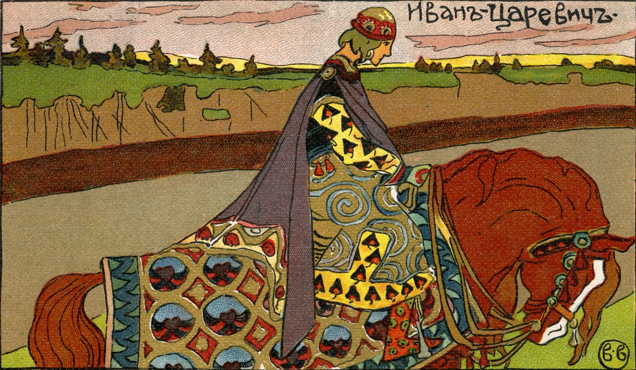 Prins Ivan? illustration af Ivan Bilib af Ivan Bilibine