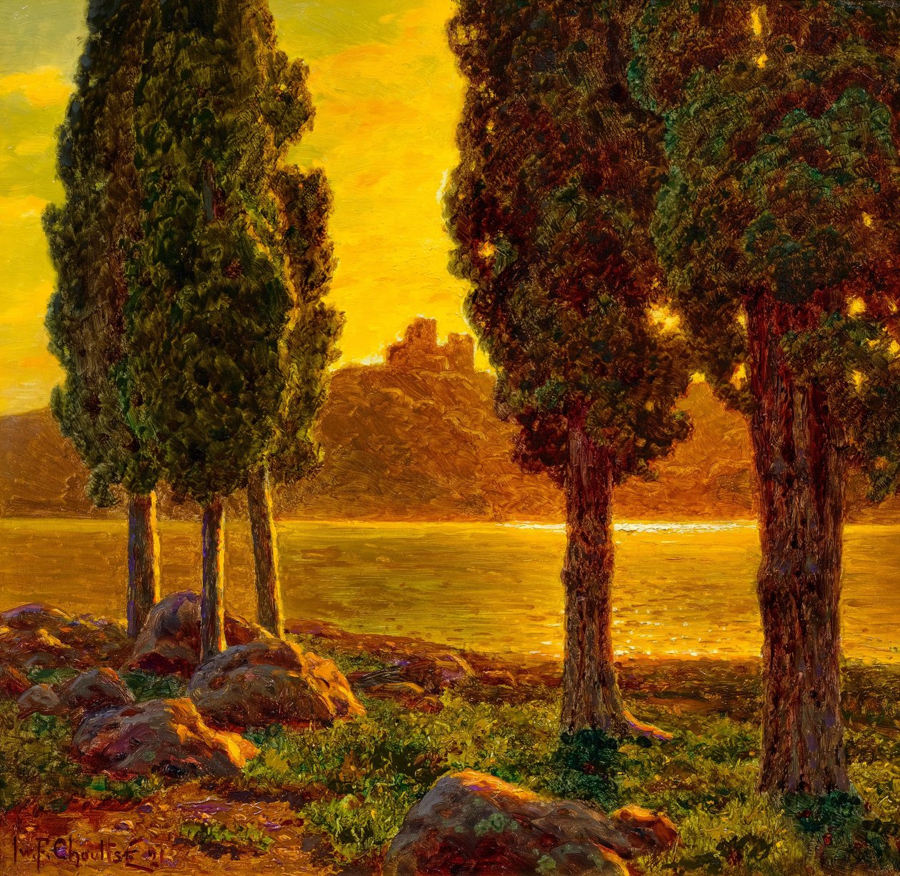 Solnedgang af Ivan Fedorovich Choultse