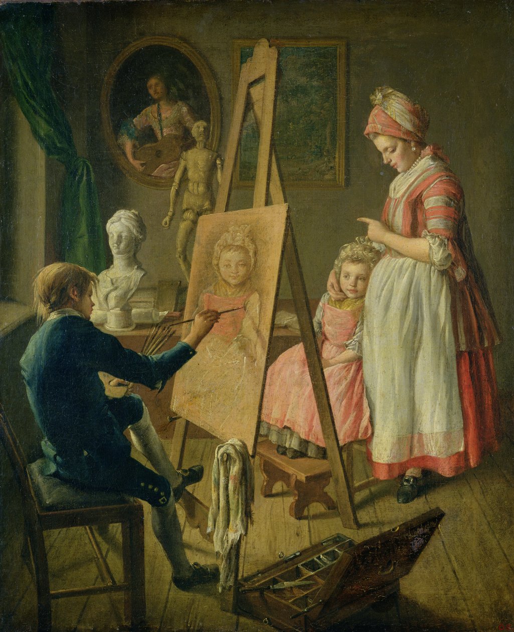 Den unge kunstner, ca. 1760 af Ivan I. Firsov