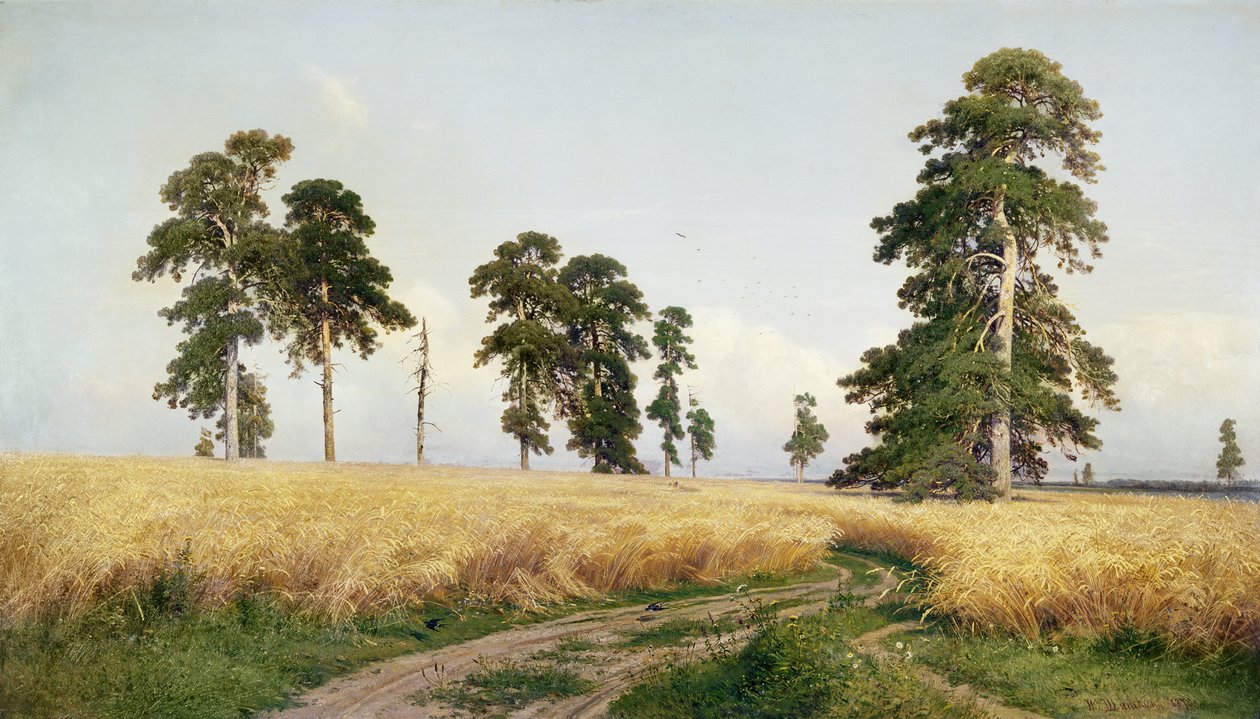 Hvedemarken, 1878 af Ivan Ivanovich Shishkin