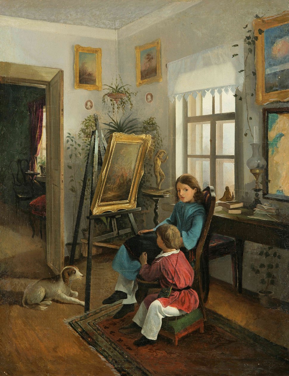 Khrutsky I.F. I værelserne på kunstnerens gods af Ivan Khrutsky