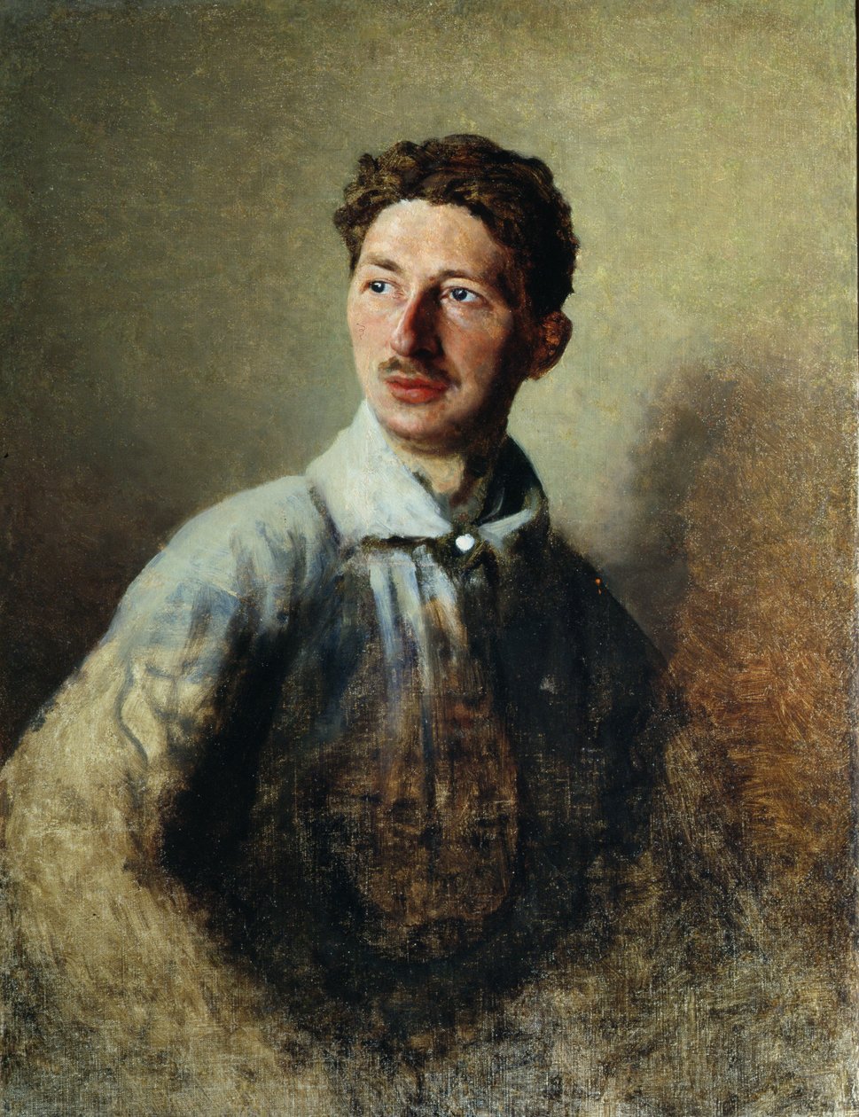 Portræt af digteren Sergey Gorodetsky (1884-1967) 1909 af Ivan Kirillovich Parkhomenko
