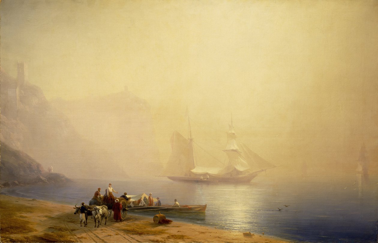Morgen ved havets kyst, Sudak, 1856 af Ivan Konstantinovich Aivazovsky