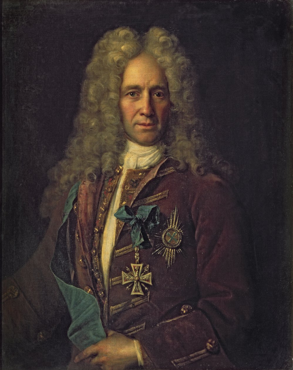 Portræt af statskansler grev G. Golovkin, 1720 af Ivan Nikitich Nikitin
