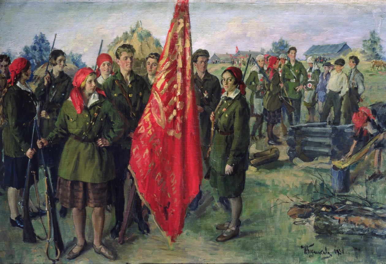 Militariseret Komsomol, 1930 af Ivan Semyonovich Kulikov