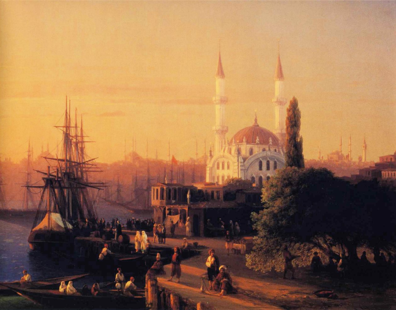 Panorama af Constantinopole (detalje) af Ivan Aivazovsky