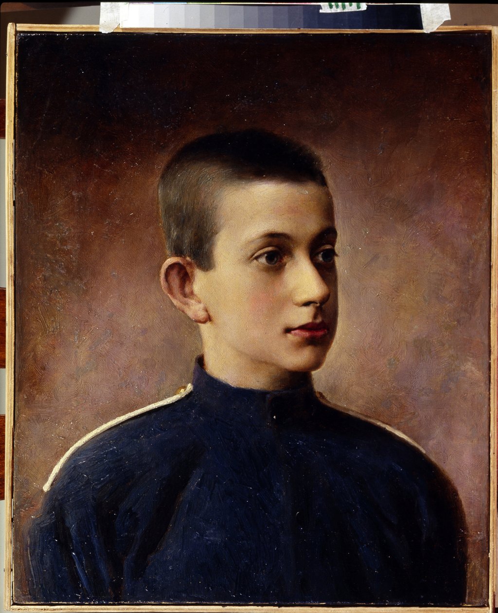 Portræt af storhertug Konstantin Nikolayevich af Rusland (1827-1892). (Portræt af storhertug Konstantin Nikolayevich af Rusland). Teenager portræt. Maleri af Ivan Alexeevich Tyurin (1824-1904), olie på lærred. 1800-tallet russisk kunst. Sate centrale Na af Ivan Alekseevich Tyurin