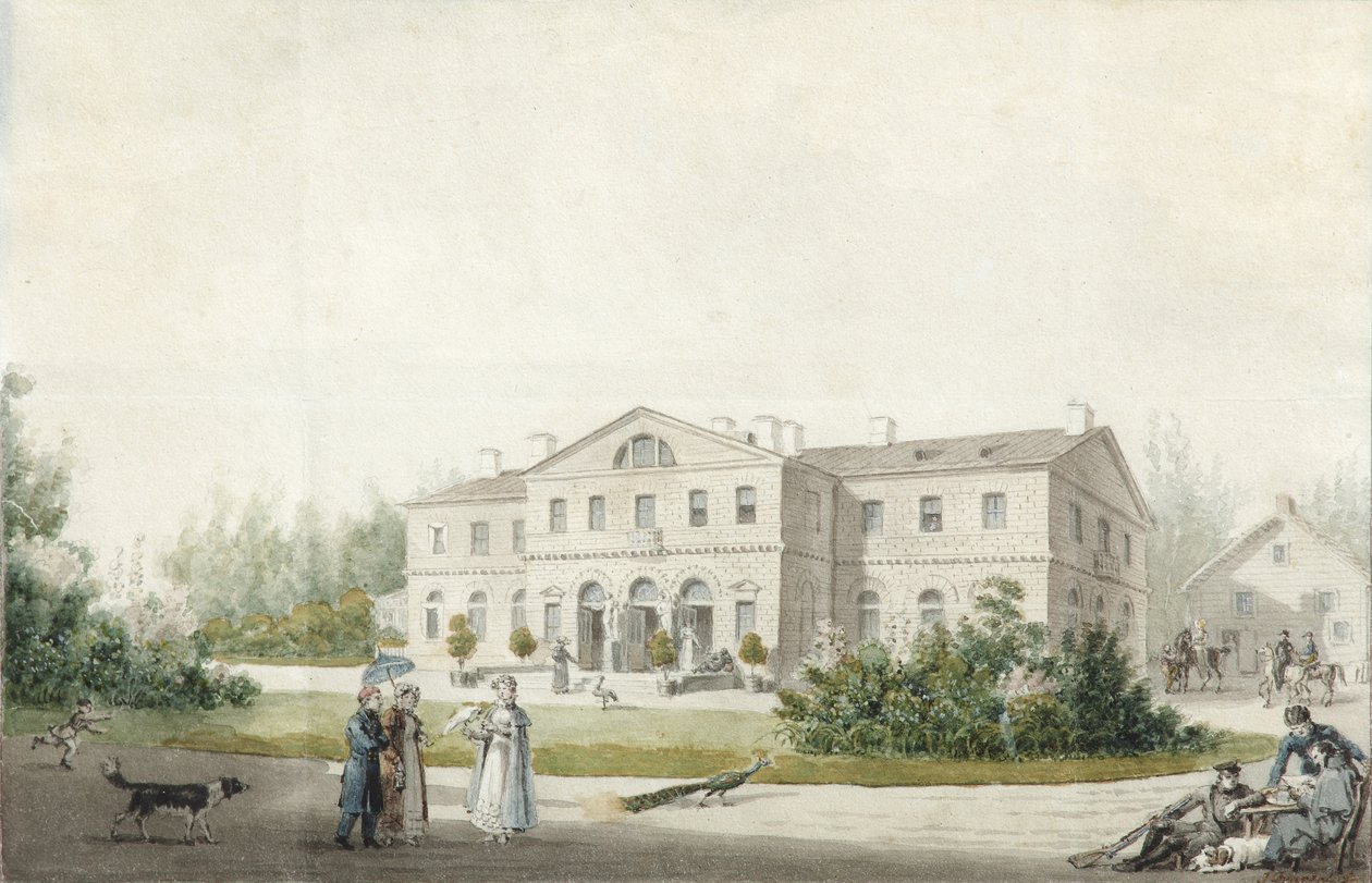 Herregården Priyutino, 1830 af Ivan Alexeyevich Ivanov