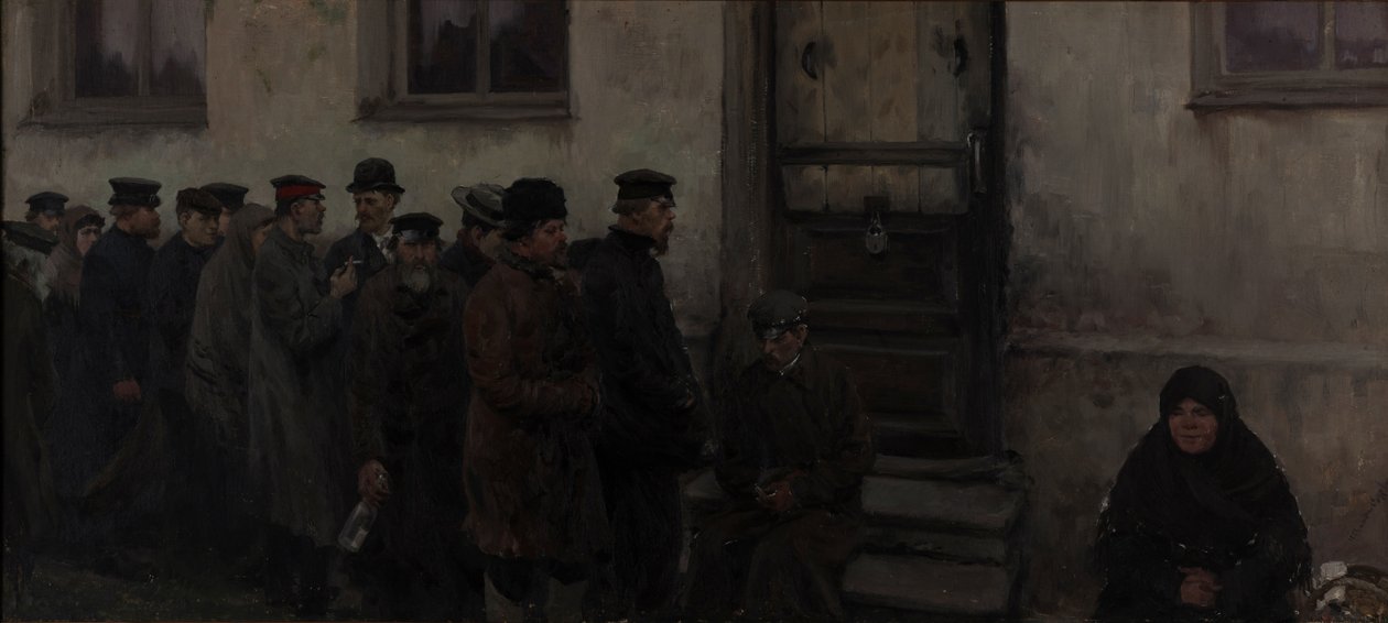 Før et værtshus af Ivan Alexeyevich Vladimirov
