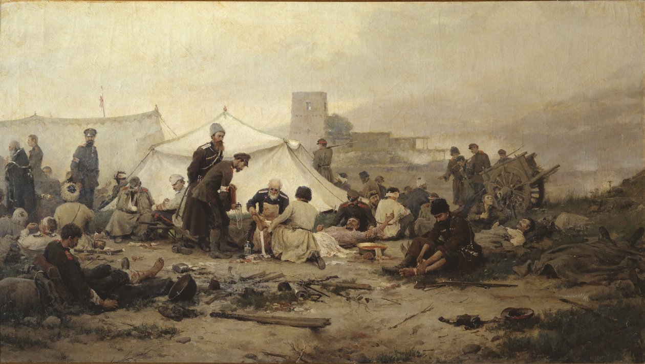 Omklædningsstation, 1893 af Ivan Alexeyevich Vladimirov