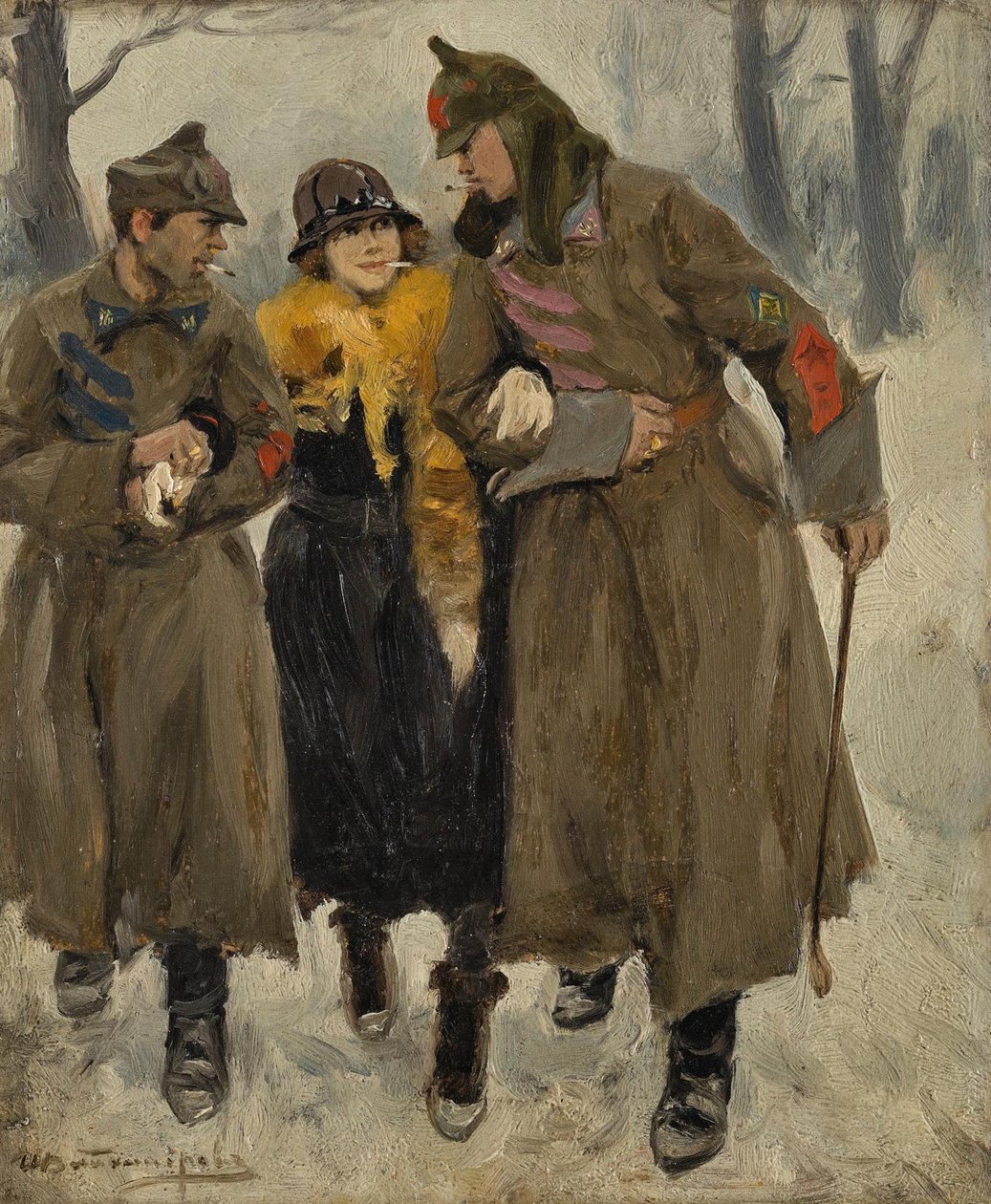 Soldater med prostitueret. af Ivan Alexeyevich Vladimirov