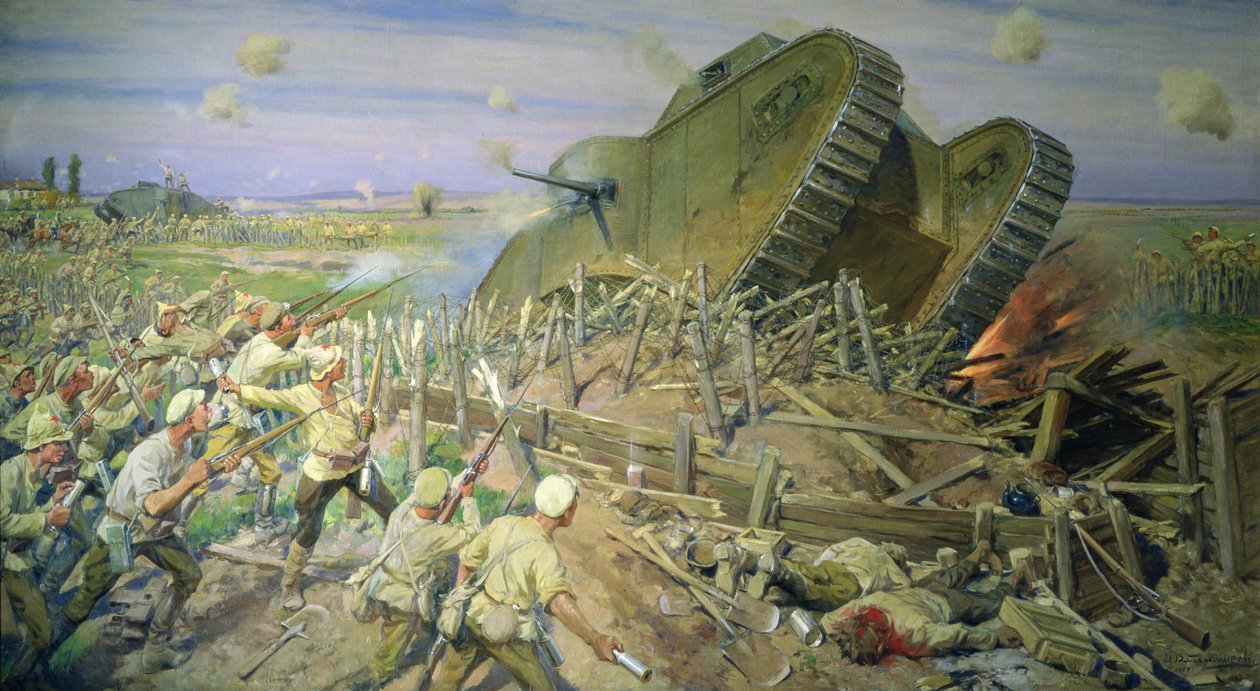 Erobringen af en tank nær Kakhovka af Ivan Alexeyevich Vladimirov