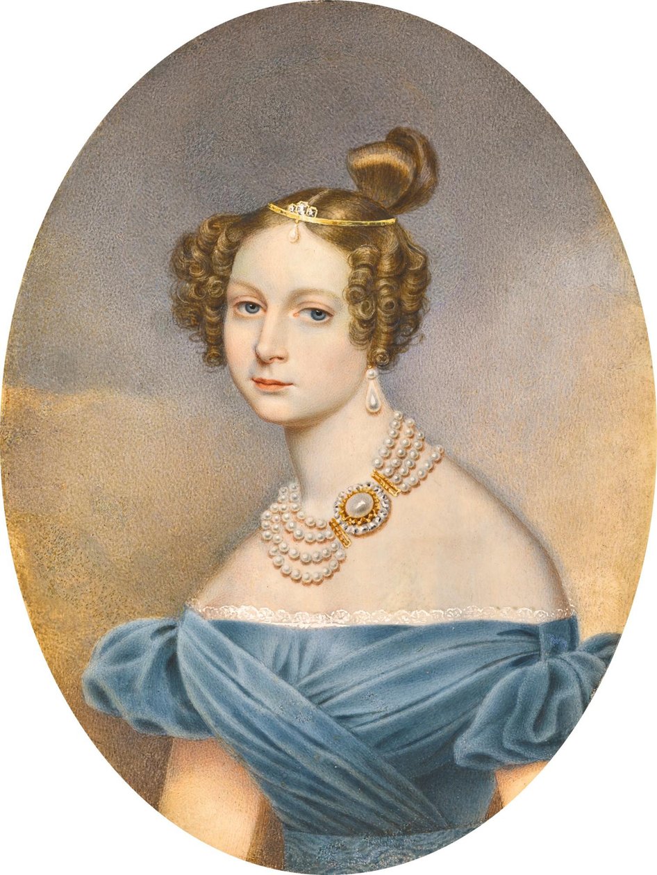 Prinsesse Friederike Charlotte Marie af Württemberg, storhertuginde Elena Pavlovna af Rusland. af Ivan Andreyevich Winberg