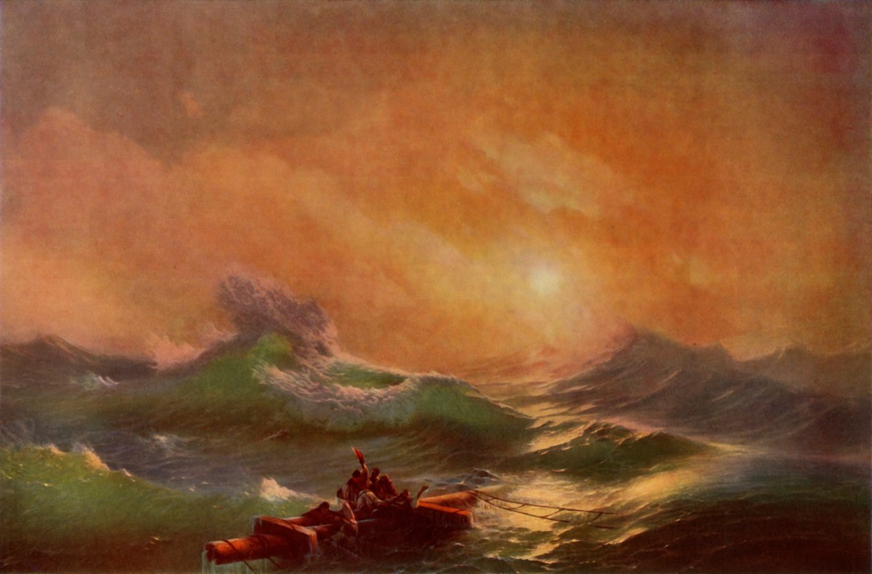 Den niende bølge, 1850, 1965. af Ivan Ayvazovsky