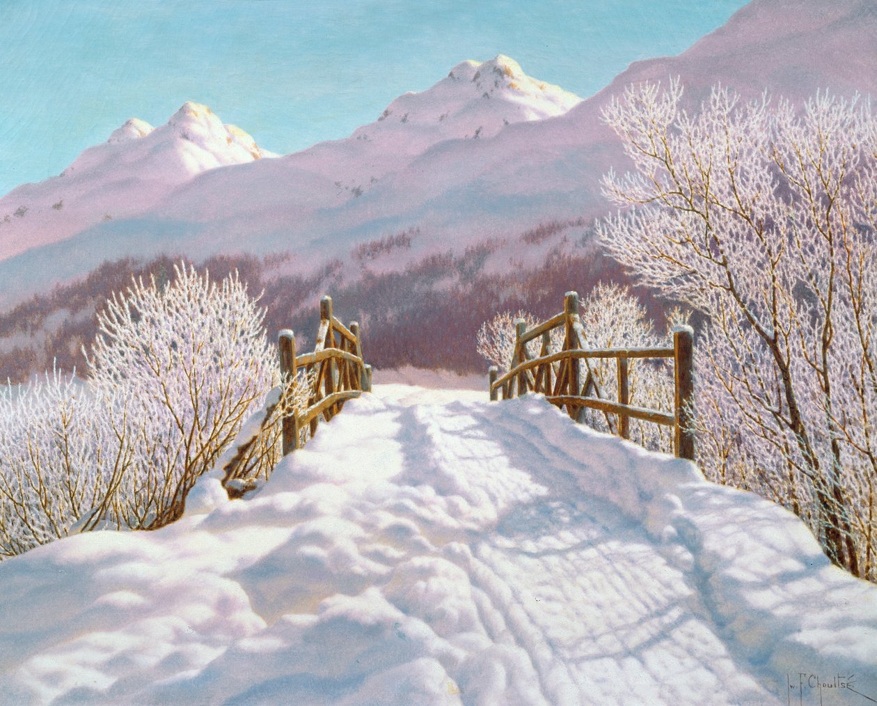 Silver Frost, Engadine, 1910 af Ivan Fedorovich Choultse