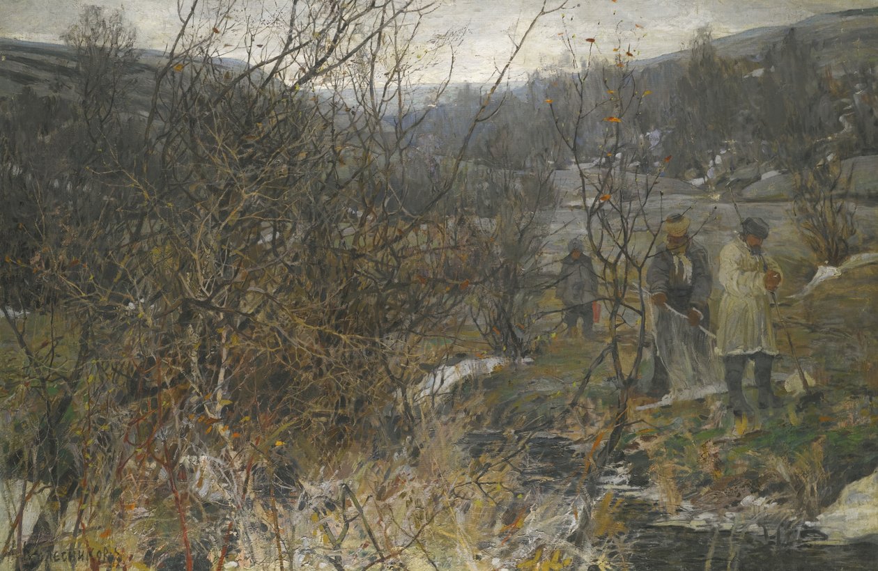 Vinterjagt af Ivan Fyodorovich Kolesnikov