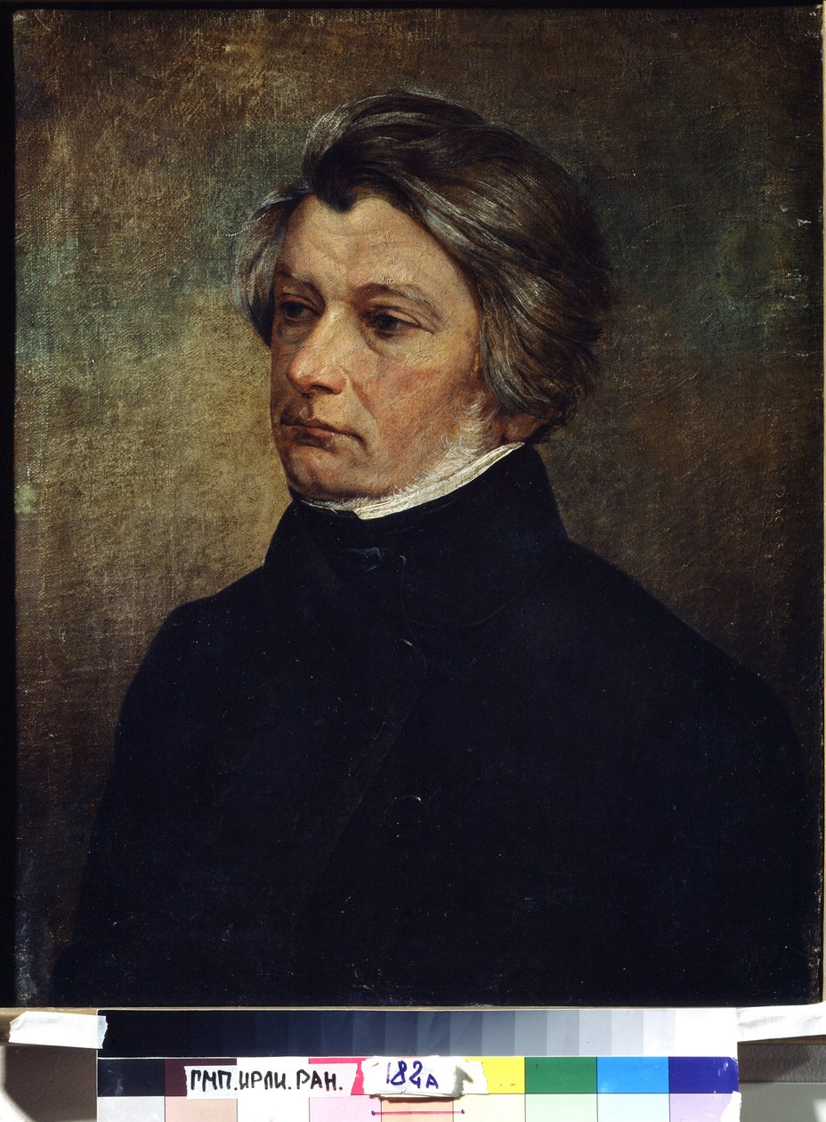""Portrait du poete Adam Mickiewicz (1798-1855)"" Peinture de Ivan Khrutsky (Khroutsky ou Khroutski) (1810-1885) 1850 environ Russian State Archive of Literature and Art, Moscou af Ivan Khrutsky