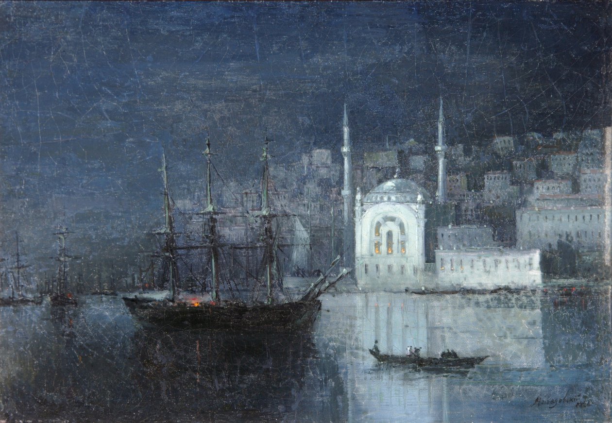 Konstantinopel om natten, 1886 af Ivan Konstantinovich Aivazovsky