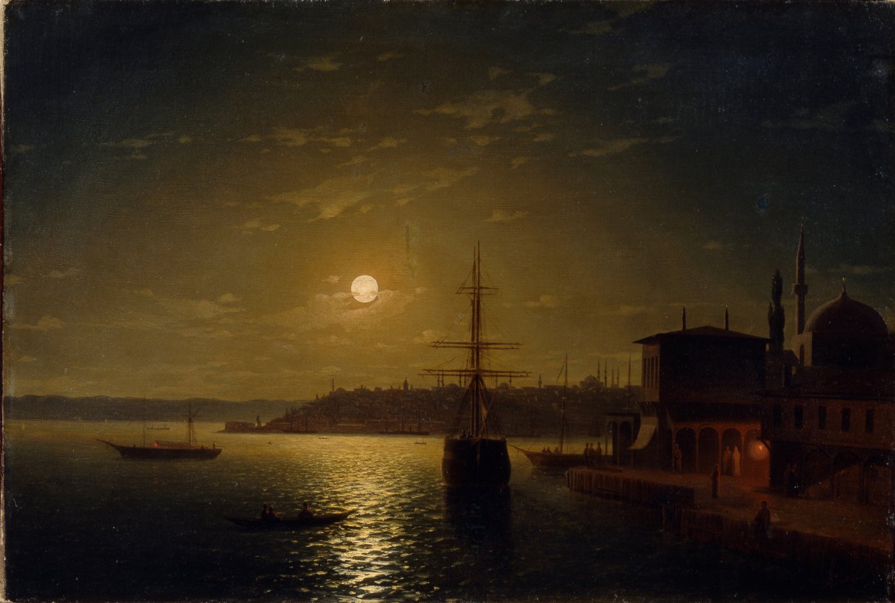 Gyldne Horn. Tyrkiet efter 1845 af Ivan Konstantinovich Aivazovsky