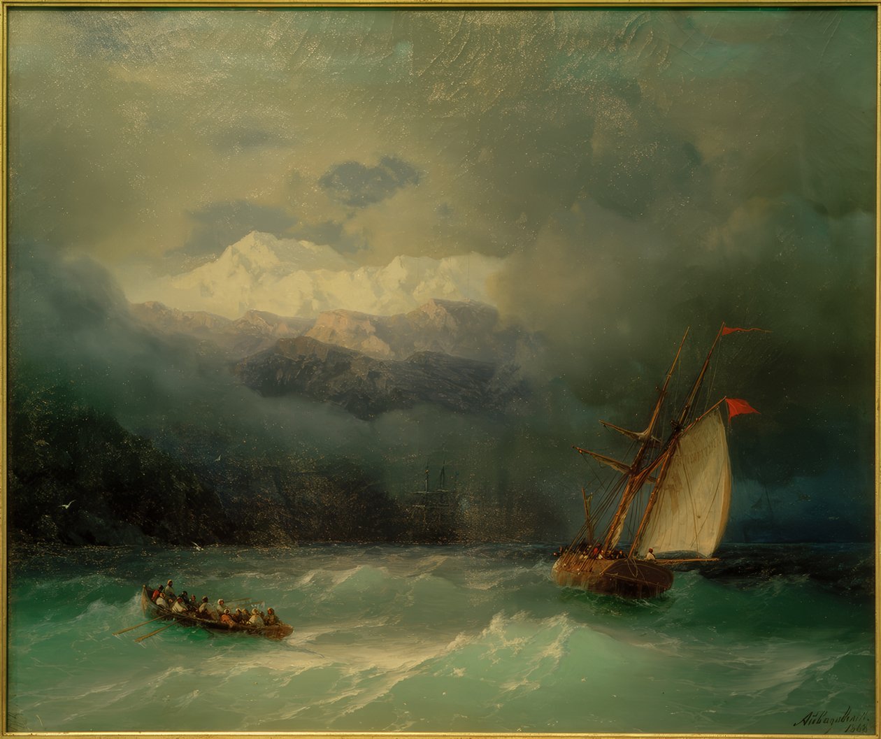 I.K.Aivazovsky, Stormfuldt hav af Ivan Konstantinovich Aivazovsky