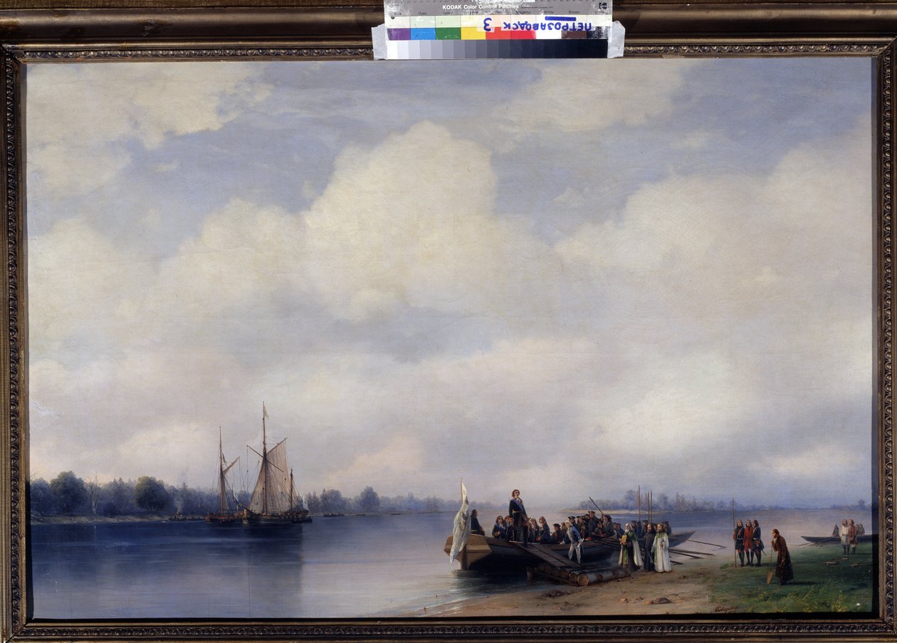 Ankomsten af ​​Peter den Store (eller Peter I af Rusland af Ivan Konstantinovich Aivazovsky