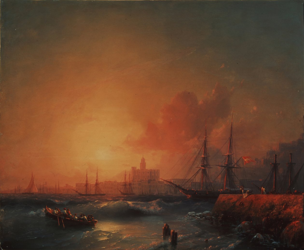 Malaga, 1854 af Ivan Konstantinovich Aivazovsky