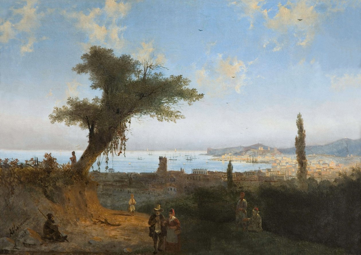 Old Feodosia (Feodosie ou Theodosie) af Aivazovsky, Ivan Konstantinovich (1817-1900) af Ivan Konstantinovich Aivazovsky