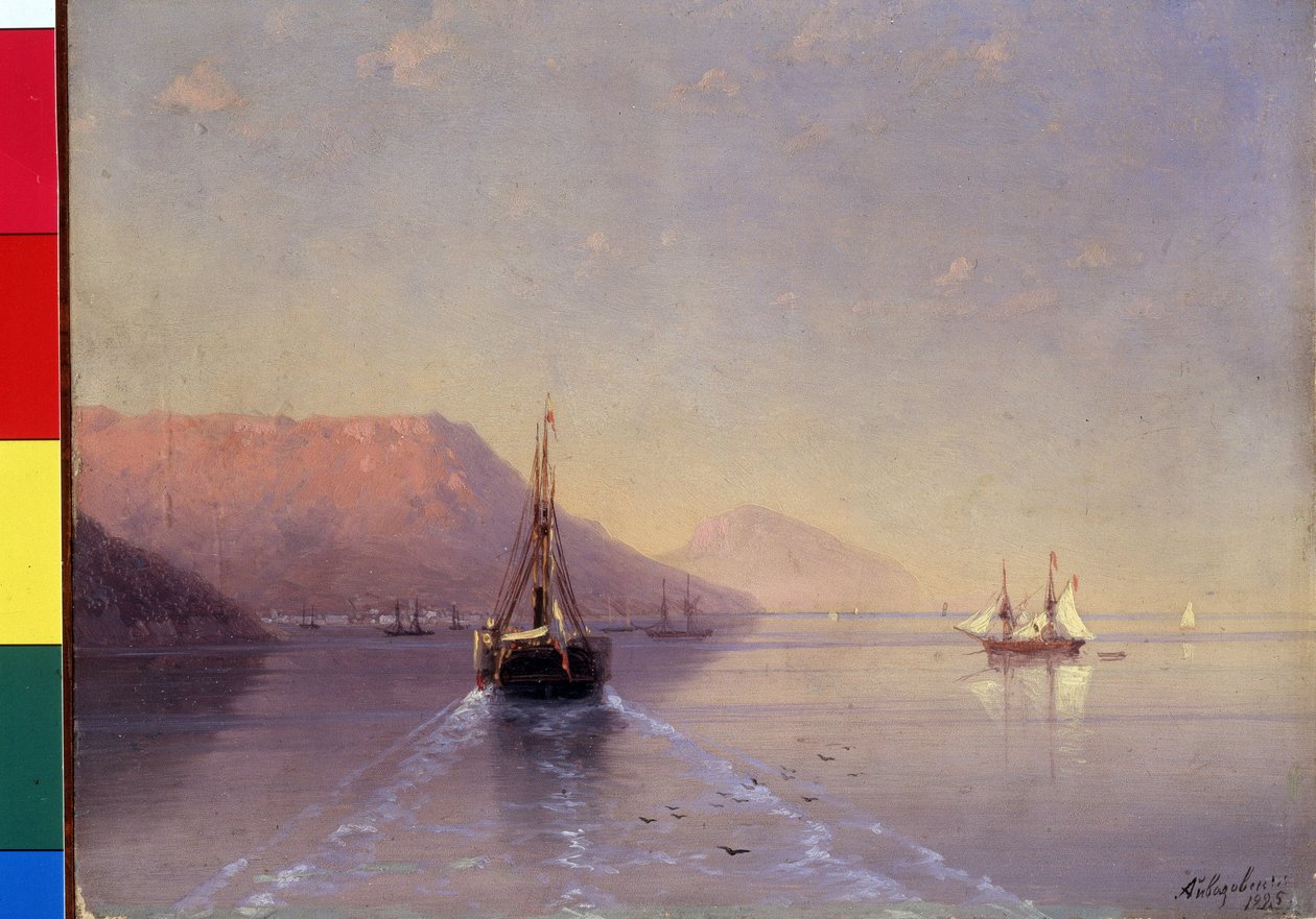 Jauietude (Tsalm). Peinture af Ivan Konstantinovich Aivazovsky (Ivan Konstantinovich Aivazovsky af Ivan Konstantinovich Aivazovsky