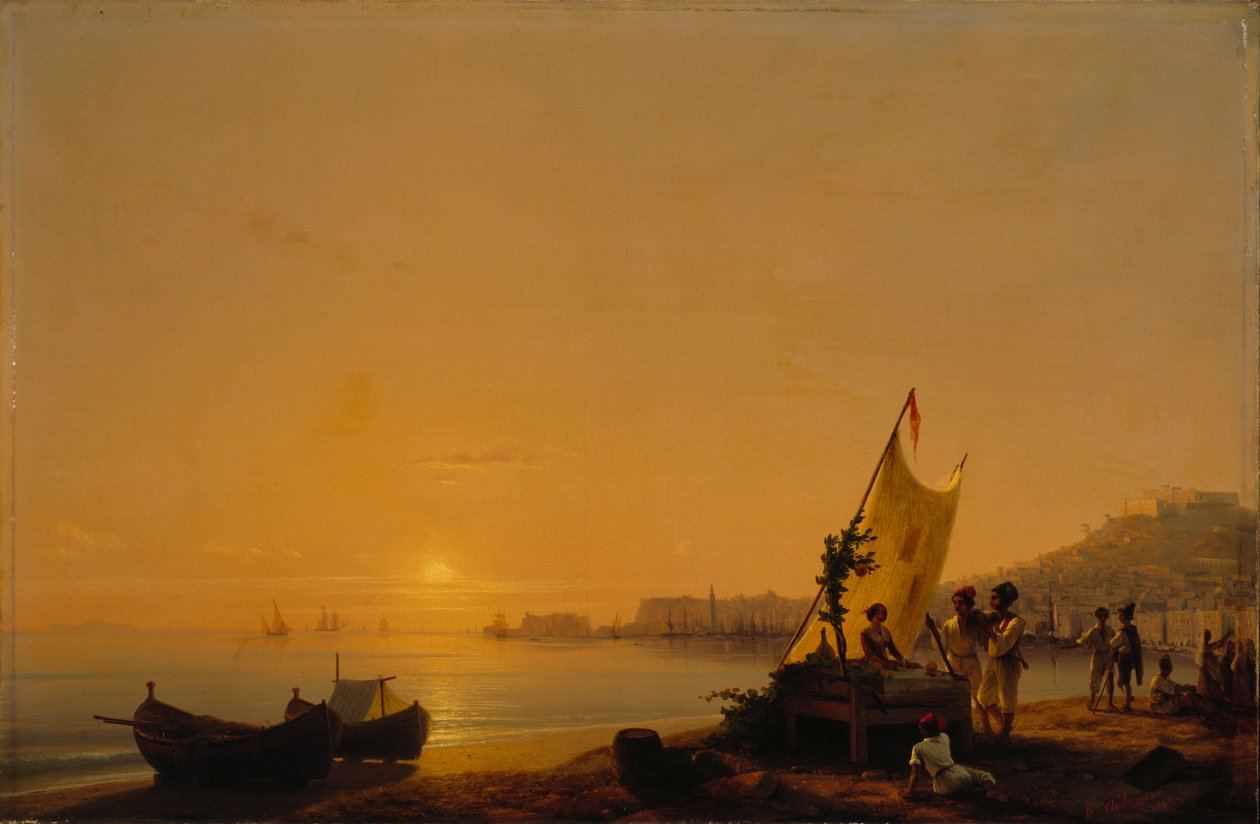 Napoli-bugten, 1844. af Ivan Konstantinovich Aivazovsky