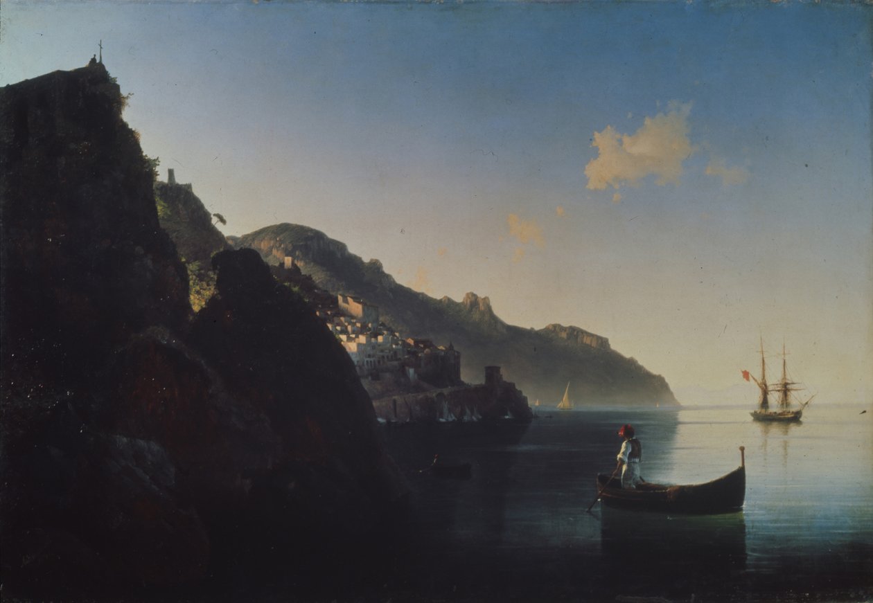 Kysten nær Amalfi, 1841 af Ivan Konstantinovich Aivazovsky