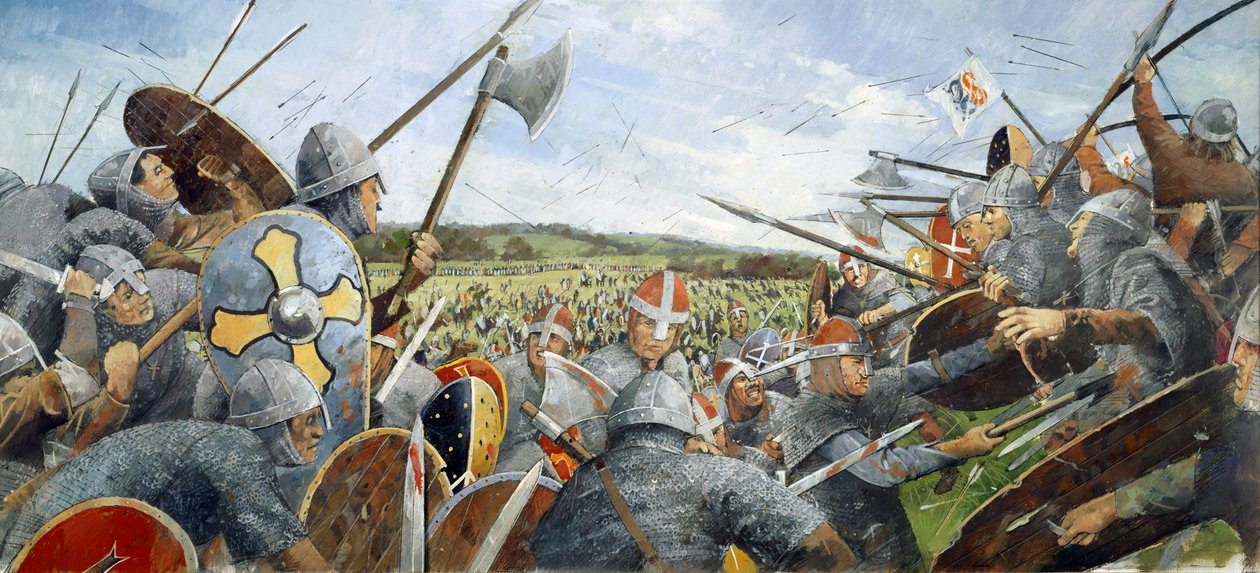Slaget ved Hastings, 1066, c1990-2010 af Ivan Lapper