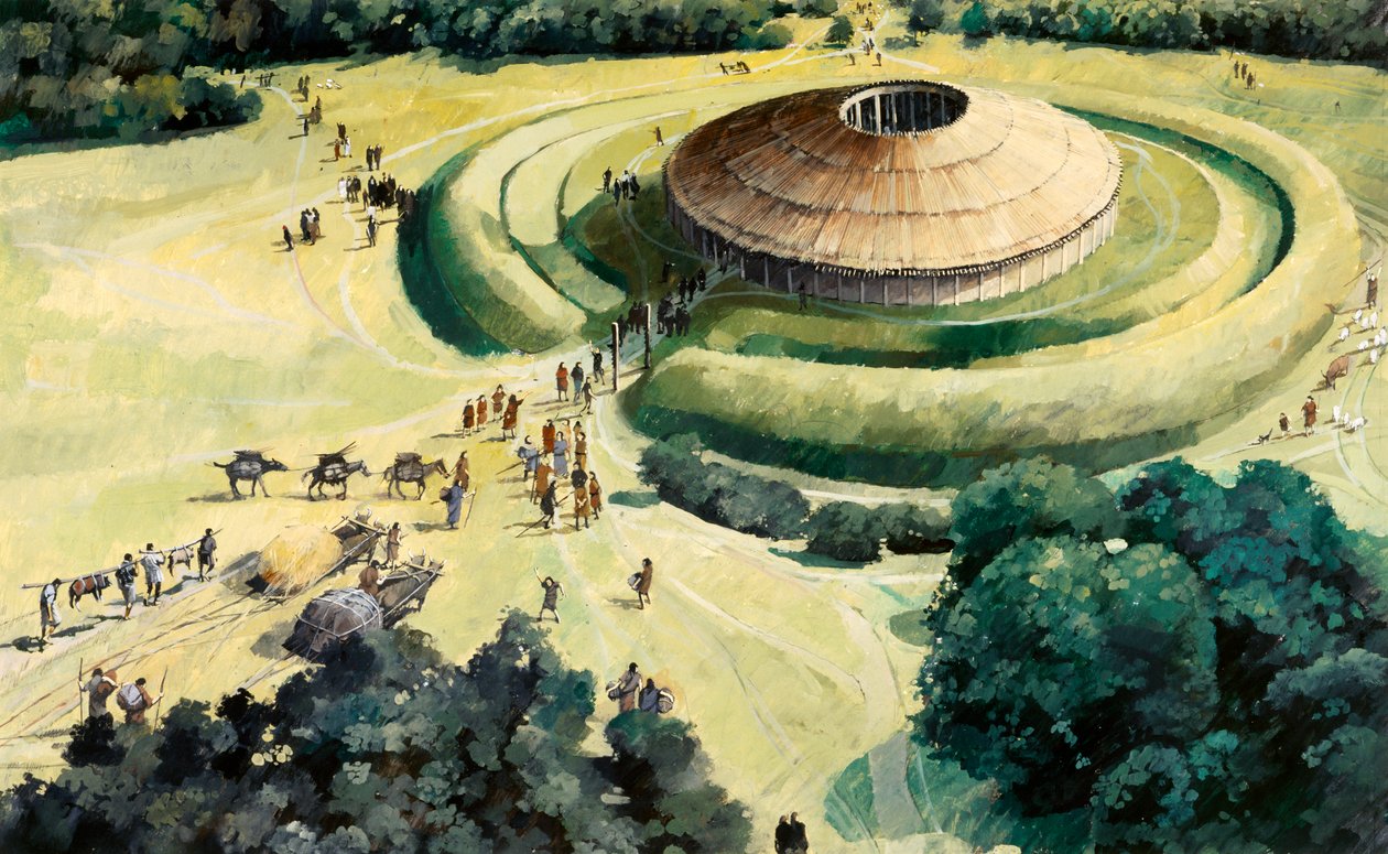 Knowlton neolitiske ritual henge, c1990-2010 af Ivan Lapper
