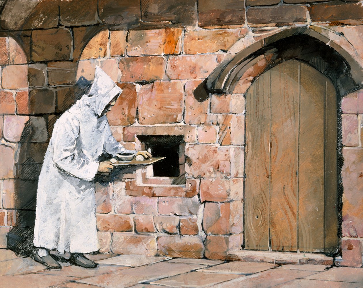 Munk, Mount Grace Priory, c1300-tallet, c1990-2010 af Ivan Lapper