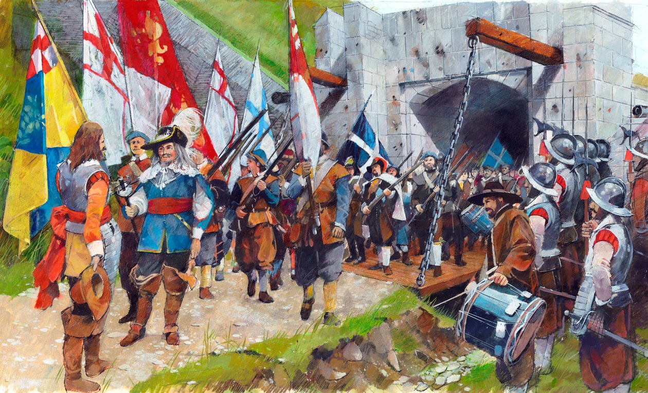 Pendennis Castle, Cornwall. 17. august 1646, c1990-2010 af Ivan Lapper